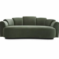 Casa Padrino Luxus Sofa Grün / Schwarz 194 cm - Hotel & Wohnzimmer Möbel