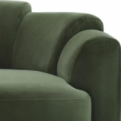 Casa Padrino Luxus Sofa Grün / Schwarz 194 cm - Hotel & Wohnzimmer Möbel