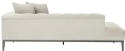 Casa Padrino Luxus Sofa Hellgrau Rechtsseitig 220 x 96 x H. 66 cm - Hotel Möbel