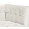 Casa Padrino Luxus Sofa im Barock Stil, weißer Samt und schwarze Beine, 230 x 81 x 78 cm