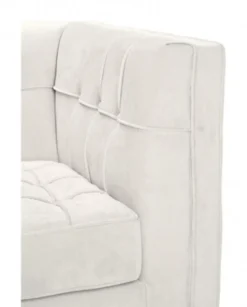 Casa Padrino Luxus Sofa im Barock Stil, weißer Samt und schwarze Beine, 230 x 81 x 78 cm