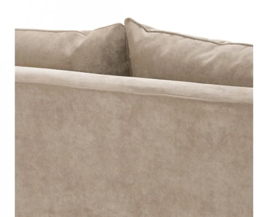 Casa Padrino Luxus Sofa im Barockstil Greige Samt, 222 x 108 x 89 cm - Limited Edition