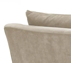 Casa Padrino Luxus Sofa im Barockstil Greige Samt, 222 x 108 x 89 cm - Limited Edition