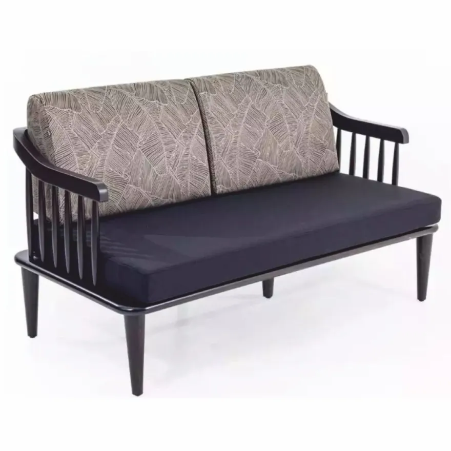 Casa Padrino Luxus Sofa Lila / Grau 140 cm - Wohnzimmer & Hotel Möbel