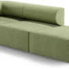 Casa Padrino Luxus Sofa Linke Seite Grün 270 cm - Modulares Wohnzimmer Sofa - Luxus Wohnzimmer Möbel