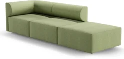 Casa Padrino Luxus Sofa Linke Seite Grün 270 cm - Modulares Wohnzimmer Sofa - Luxus Wohnzimmer Möbel