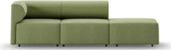 Casa Padrino Luxus Sofa Linke Seite Grün 270 cm - Modulares Wohnzimmer Sofa - Luxus Wohnzimmer Möbel