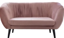 Casa Padrino Luxus Sofa mit dekorativen Falten 144 x 79 x H. 81 cm - Verschiedene Farben - Hotel Möbel