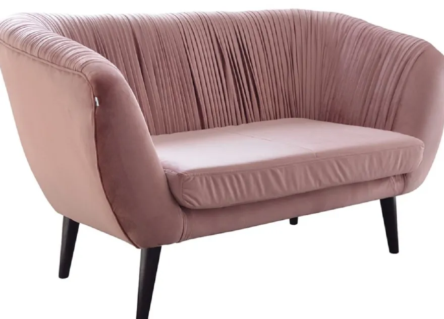 Casa Padrino Luxus Sofa mit dekorativen Falten 144 x 79 x H. 81 cm - Verschiedene Farben - Hotel Möbel