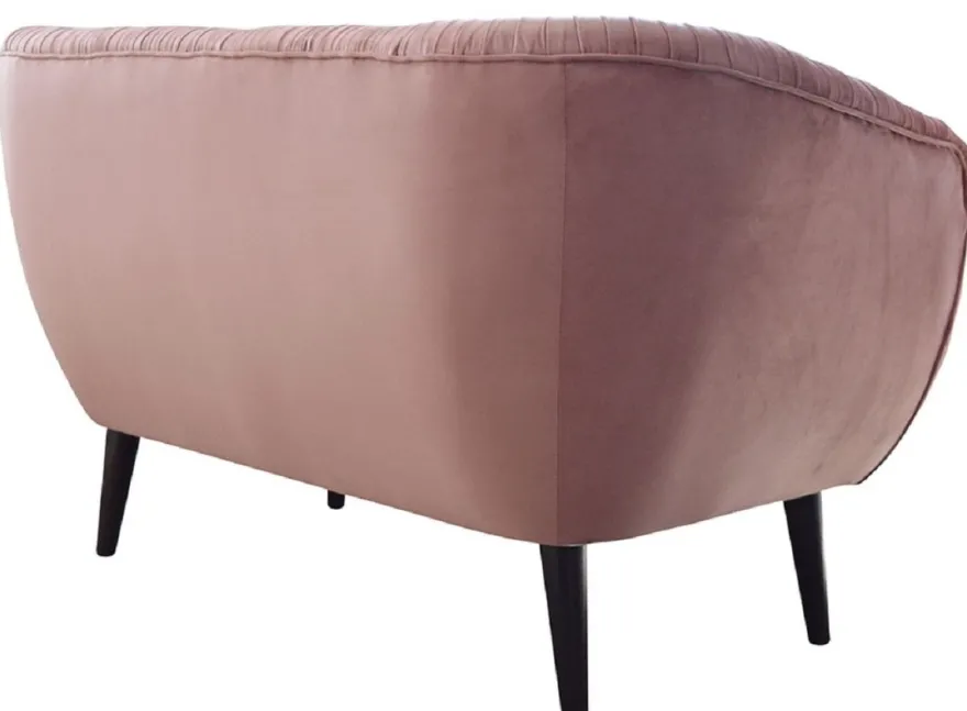 Casa Padrino Luxus Sofa mit dekorativen Falten 144 x 79 x H. 81 cm - Verschiedene Farben - Hotel Möbel
