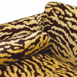Casa Padrino Luxus Sofa mit Tiger Muster Gelb / Braun / Schwarz 239 cm - Wohzimmer & Hotel Möbel