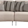 Casa Padrino Luxus Sofa mit verstellbaren Rückenlehnen Beige / Schwarz 240 cm