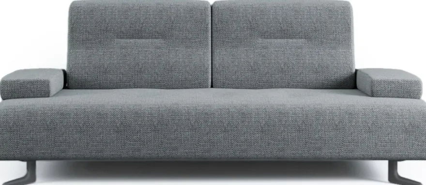 Casa Padrino Luxus Sofa mit verstellbaren Rückenlehnen Grau - Verschiedene Größen - Modernes Wohnzimmer Sofa - Luxus Möbel