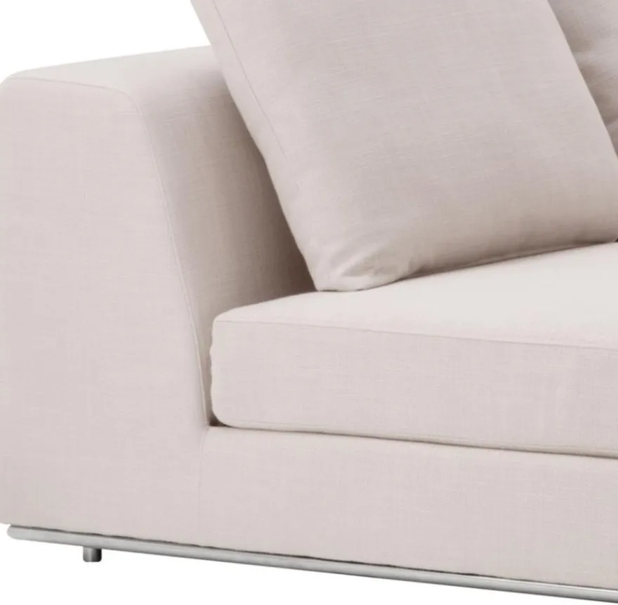Casa Padrino Luxus Sofa Naturfarbig - Designer Ecksofa