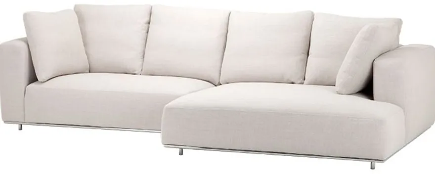 Casa Padrino Luxus Sofa Naturfarbig - Designer Ecksofa