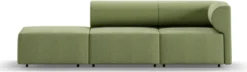 Casa Padrino Luxus Sofa Rechte Seite Grün 270 cm - Modulares Wohnzimmer Sofa - Luxus Wohnzimmer Möbel
