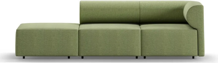 Casa Padrino Luxus Sofa Rechte Seite Grün 270 cm - Modulares Wohnzimmer Sofa - Luxus Wohnzimmer Möbel
