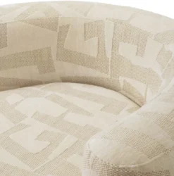 Casa Padrino Luxus Sofa Sandfarben / Schwarz 223 cm - Wohnzimmer & Hotel Interior