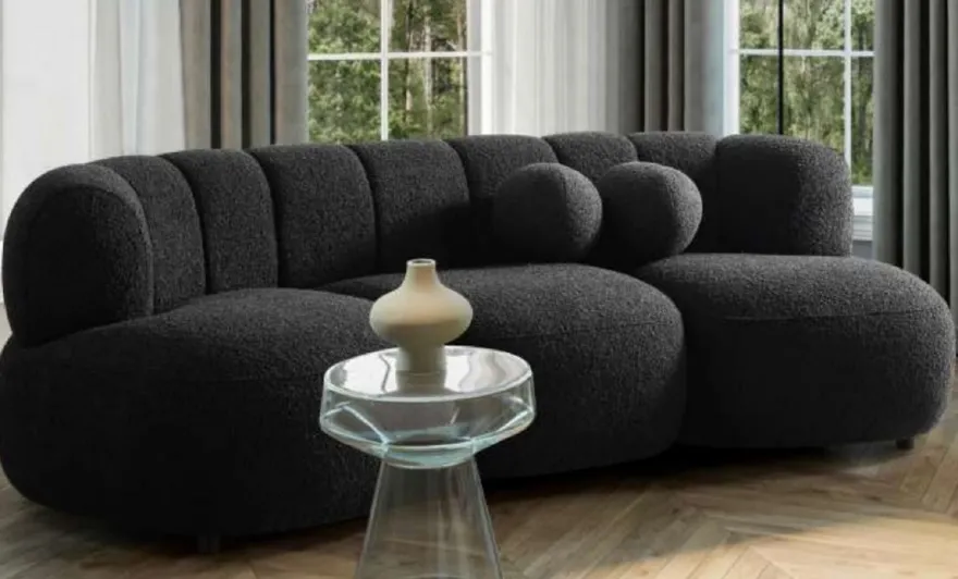 Casa Padrino Luxus Sofa Schwarz 230 x 95 x H. 75 cm - Wohnzimmer Sofa - Hotel Sofa - Wohnzimmer Möbel - Hotel Möbel - Luxus Möbel - Luxus Einrichtung - Wohnzimmer Einrichtung