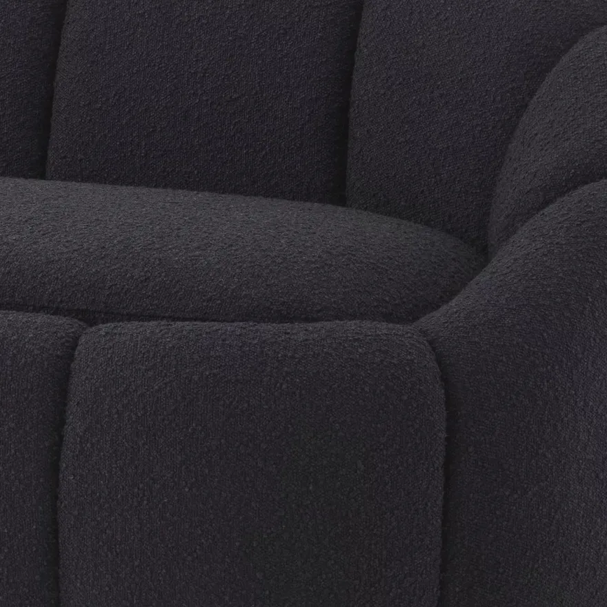 Casa Padrino Luxus Sofa Schwarz / Messingfarben 230 x 80 x H. 71 cm - Wohnzimmer & Hotel Sofa - Wohnzimmer & Hotel Möbel - Luxus Qualität
