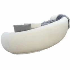 Casa Padrino Luxus Sofa Weiß 230 cm - Wohnzimmer & Hotel Möbel