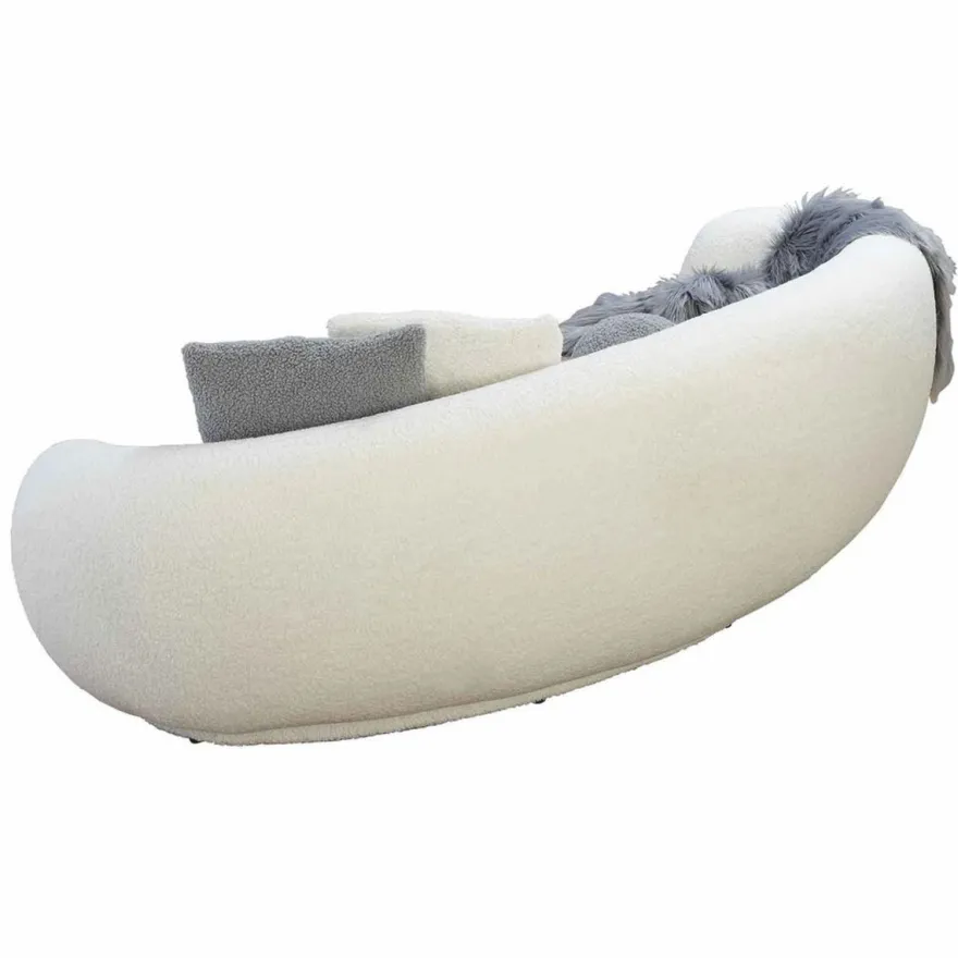 Casa Padrino Luxus Sofa Weiß 230 cm - Wohnzimmer & Hotel Möbel