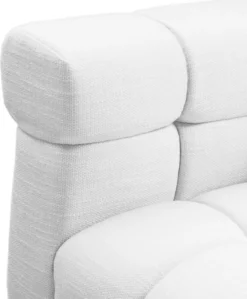 Casa Padrino Luxus Sofa Weiß / Schwarz 240 x 98 x H. 69 cm - Wohnzimmer Sofa mit 4 Kissen - Wohnzimmer Möbel - Luxus Möbel
