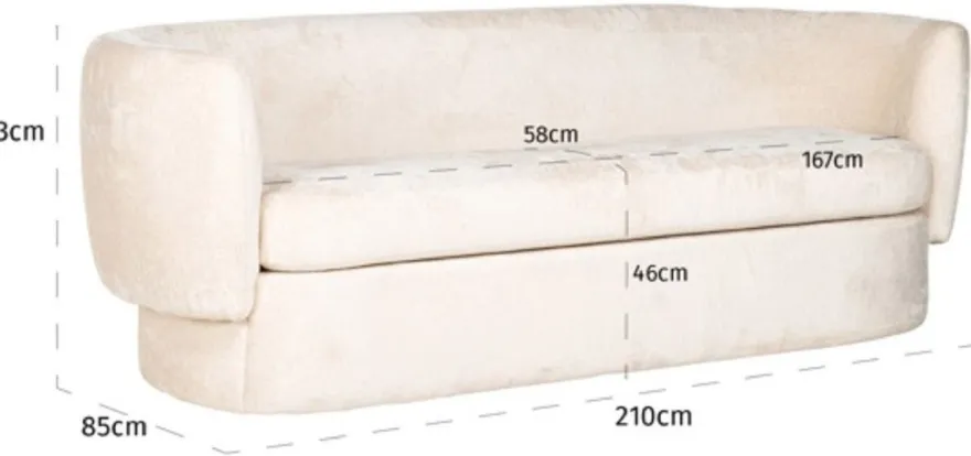 Casa Padrino Luxus Sofa Weiß 210 x 85 x H. 73 cm - Wohnzimmer Sofa - Wohnzimmer Möbel - Luxus Möbel - Wohnzimmer Einrichtung - Luxus Einrichtung - Luxus Qualität