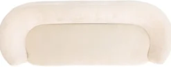 Casa Padrino Luxus Sofa Weiß 210 x 85 x H. 73 cm - Wohnzimmer Sofa - Wohnzimmer Möbel - Luxus Möbel - Wohnzimmer Einrichtung - Luxus Einrichtung - Luxus Qualität