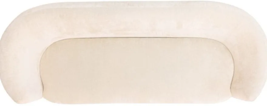 Casa Padrino Luxus Sofa Weiß 210 x 85 x H. 73 cm - Wohnzimmer Sofa - Wohnzimmer Möbel - Luxus Möbel - Wohnzimmer Einrichtung - Luxus Einrichtung - Luxus Qualität