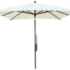 Casa Padrino Luxus Sonnenschirm Anthrazit / Grau - Quadratischer Gartenschirm mit Aluminium Mast und Polyacryl Bezug - 250 x 250 cm