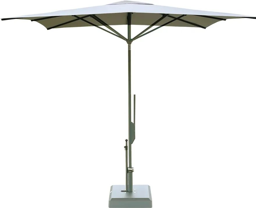 Casa Padrino Luxus Sonnenschirm Anthrazit / Grau - Quadratischer Gartenschirm mit Aluminium Mast und Polyacryl Bezug - 250 x 250 cm