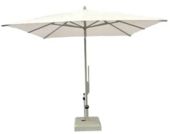 Casa Padrino Luxus Sonnenschirm Champagne / Beige - Runder Gartenschirm mit Aluminium Mast und Polyester Bezug - Durchmesser 300 cm