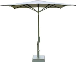 Casa Padrino Luxus Sonnenschirm Anthrazit / Grau - Runder Gartenschirm mit Aluminium Mast und Polyacryl Bezug - Durchmesser 300 cm
