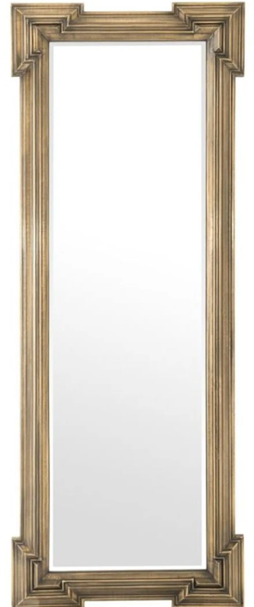 Casa Padrino Luxus Spiegel Antik Messing 85 x H. 220 cm - Designer Wandspiegel