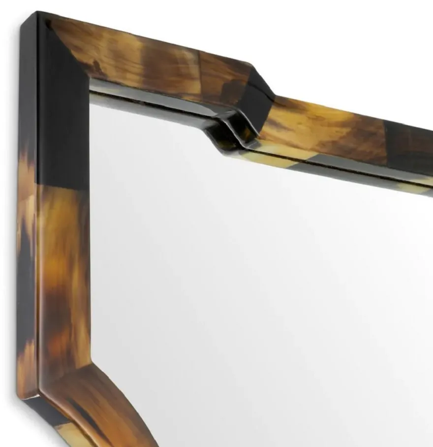 Casa Padrino Luxus Spiegel Braun / Naturfarben H. 130 cm - Luxus Qualität