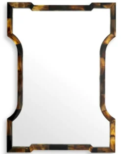 Casa Padrino Luxus Spiegel Braun / Naturfarben H. 130 cm - Luxus Qualität