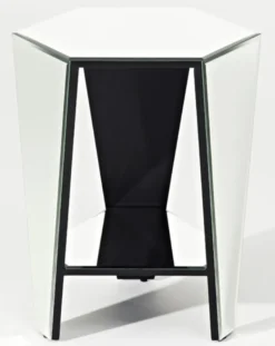 Casa Padrino Luxus Spiegelglas Beistelltisch 45 x 40 x H. 56 cm - Designermöbel