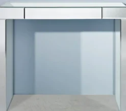 Casa Padrino Luxus Spiegelglas Konsole 100 x 30 x H. 83 cm - Konsolentisch mit Schublade - Luxus Möbel