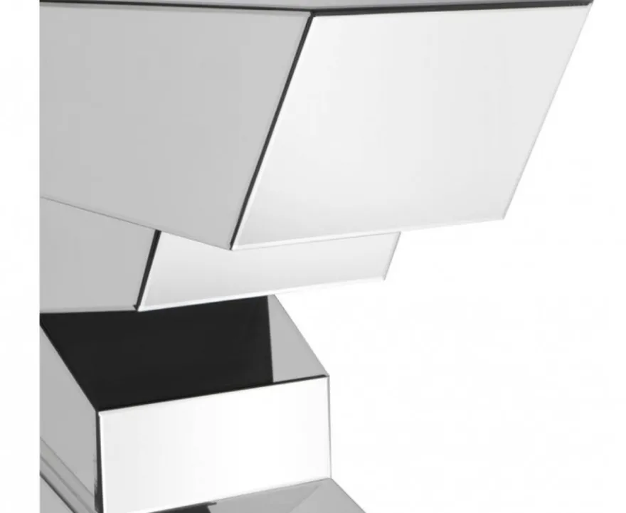 Casa Padrino Luxus Spiegelglas Konsole 120 x 40 x H. 90 cm - Glänzendes Designermöbel für gehobene Wohnräume