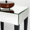 Casa Padrino Luxus Spiegelglas Beistelltisch 41 x 30 x H. 60 cm - Hotel Möbel