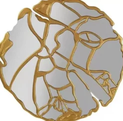 Casa Padrino Luxus Spiegel Gold Ø 120 cm - Runder Wohnzimmer Wandspiegel - Garderoben Spiegel - Schlafzimmer Spiegel - Luxus Kollektion
