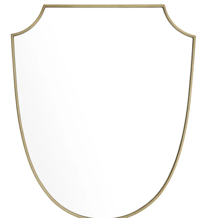 Casa Padrino Luxus Spiegel Messing 61 x H. 72 cm - Designer Wandspiegel