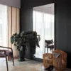 Casa Padrino Luxus Spiegel mit Aluminiumrahmen 100 x H. 200 cm - Garderobenspiegel - Wohnzimmer Spiegel - Schlafzimmer Spiegel - Luxus Qualität