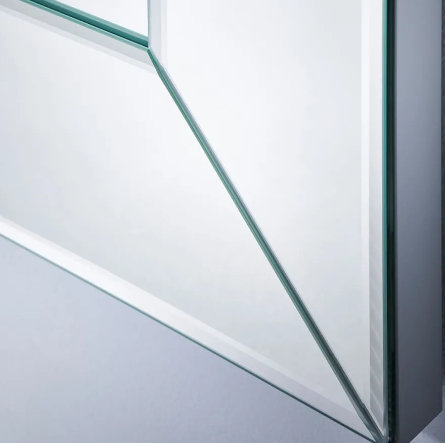 Casa Padrino Luxus Spiegel mit Aluminiumrahmen 100 x H. 200 cm - Garderobenspiegel - Wohnzimmer Spiegel - Schlafzimmer Spiegel - Luxus Qualität