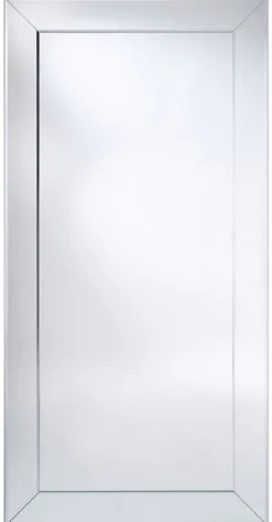 Casa Padrino Luxus Spiegel mit Aluminiumrahmen 100 x H. 200 cm - Garderobenspiegel - Wohnzimmer Spiegel - Schlafzimmer Spiegel - Luxus Qualität