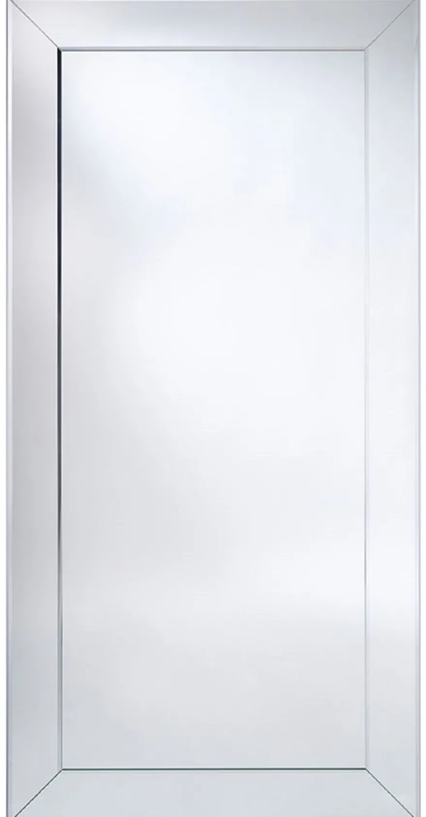Casa Padrino Luxus Spiegel mit Aluminiumrahmen 100 x H. 200 cm - Garderobenspiegel - Wohnzimmer Spiegel - Schlafzimmer Spiegel - Luxus Qualität