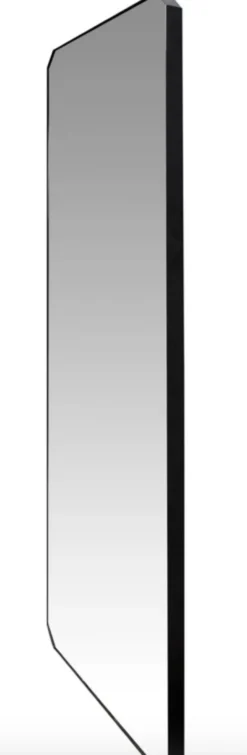 Casa Padrino Luxus Spiegel mit schwarz pulverbeschichteten Stahlrahmen 80 x H. 220 cm - Luxus Kollektion