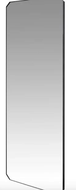 Casa Padrino Luxus Spiegel mit schwarz pulverbeschichteten Stahlrahmen 80 x H. 220 cm - Luxus Kollektion