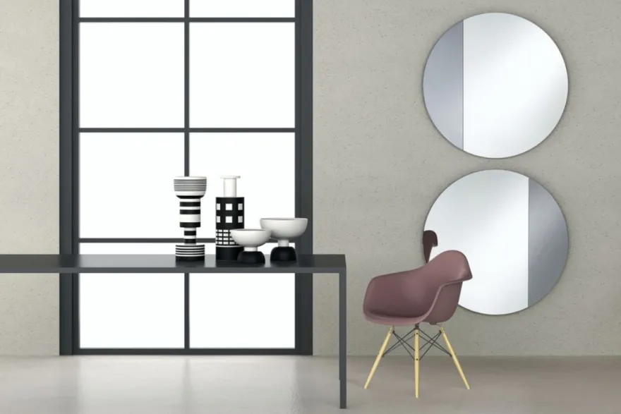 Casa Padrino Luxus Spiegel Rauchgrau 96 x H. 96 cm - Designermöbel & Accessoires